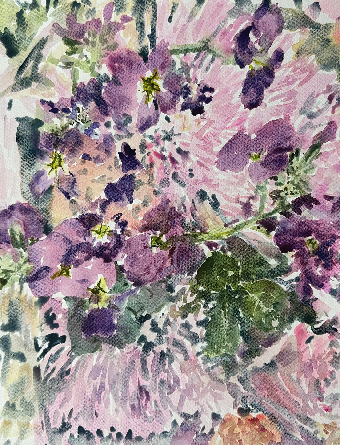 Purple Flowers - Cynthia Coffield Fine Art