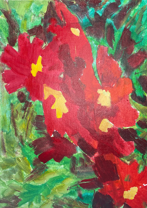 Red Flowers - Cynthia Coffield Fine Art