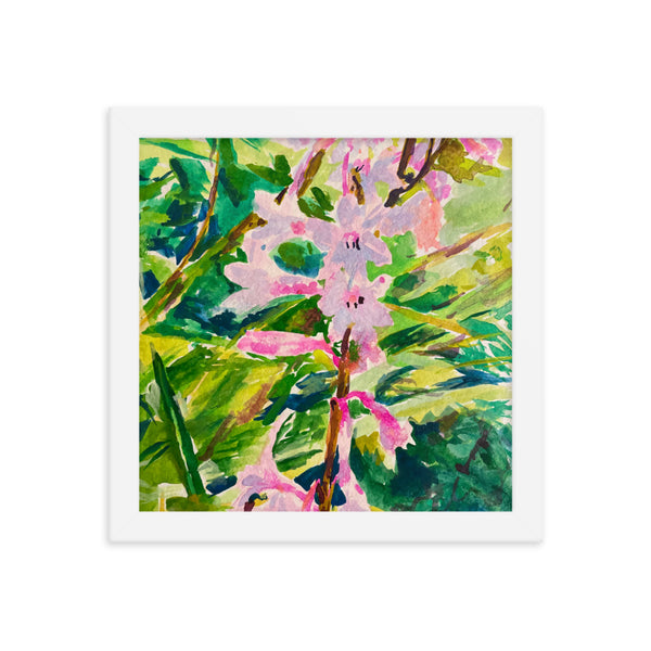 Watsonia Flowers Framed Poster