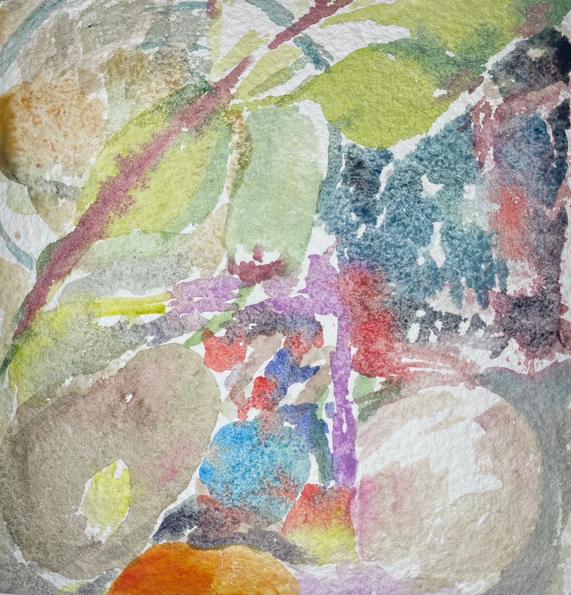 On the eighth day we made veggie bowls afterwards, from a paper bag filled with all of the necessary ingredients,  including Thai basil and one fresh jalapeno - Cynthia Coffield Fine Art