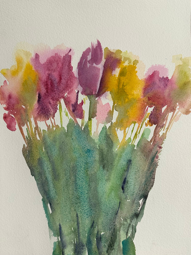 Pedicure Tulips - Cynthia Coffield Fine Art