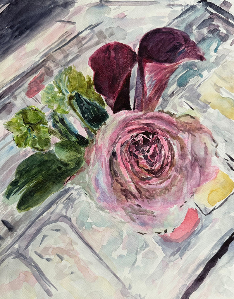 Rose Gelato with Tea, Milk & Honey - Cynthia Coffield Fine Art