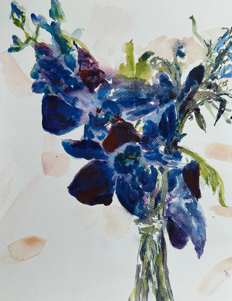 Purple & Blue Orchids - Cynthia Coffield Fine Art