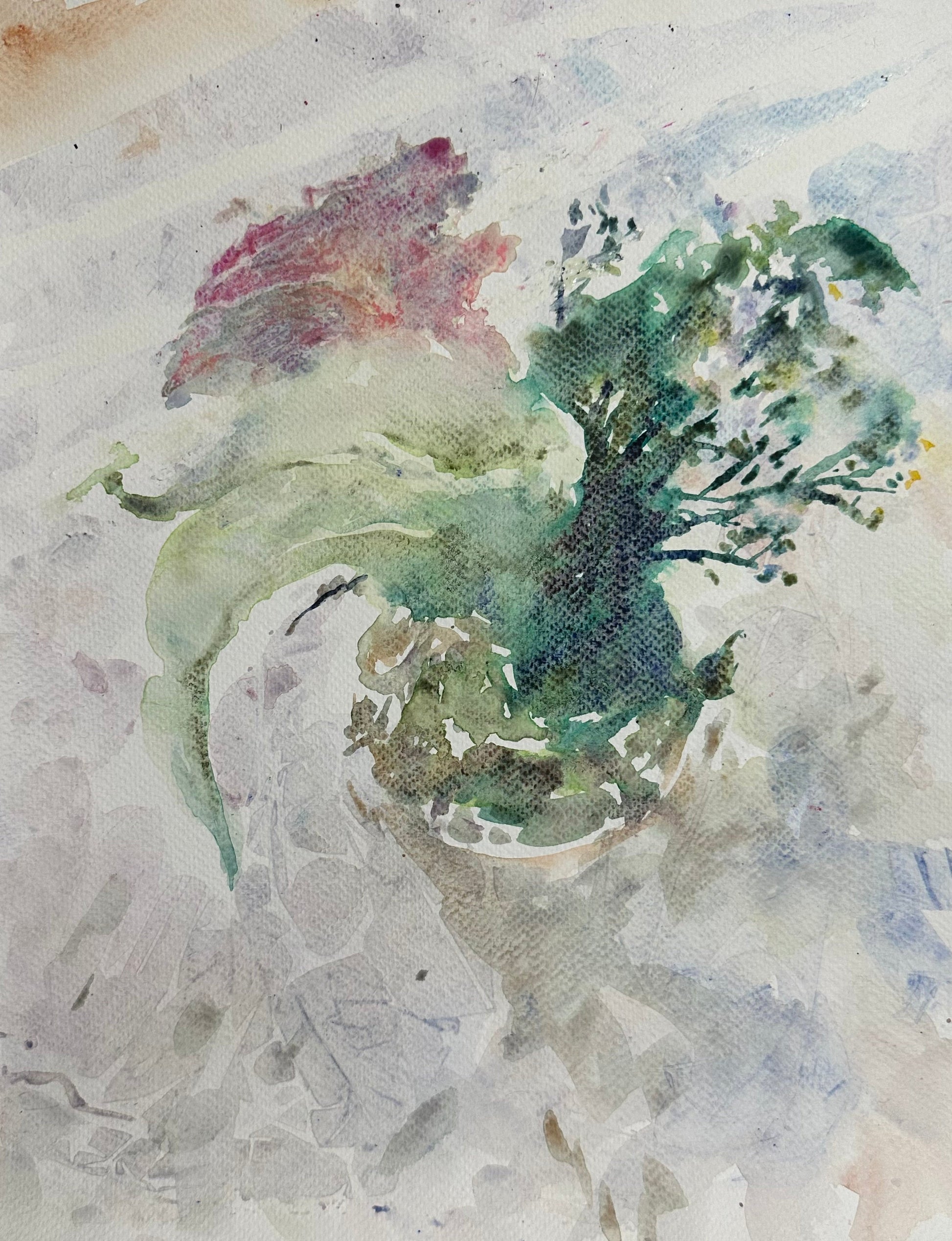 Fall Flowers with Rose - Cynthia Coffield Fine Art