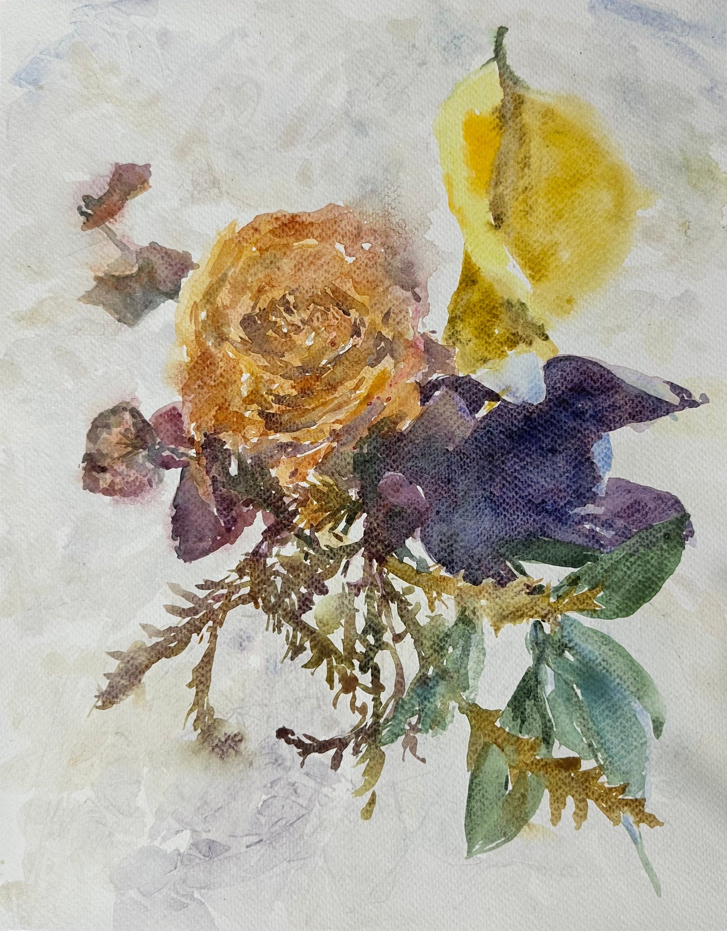 November Rose Purple - Cynthia Coffield Fine Art