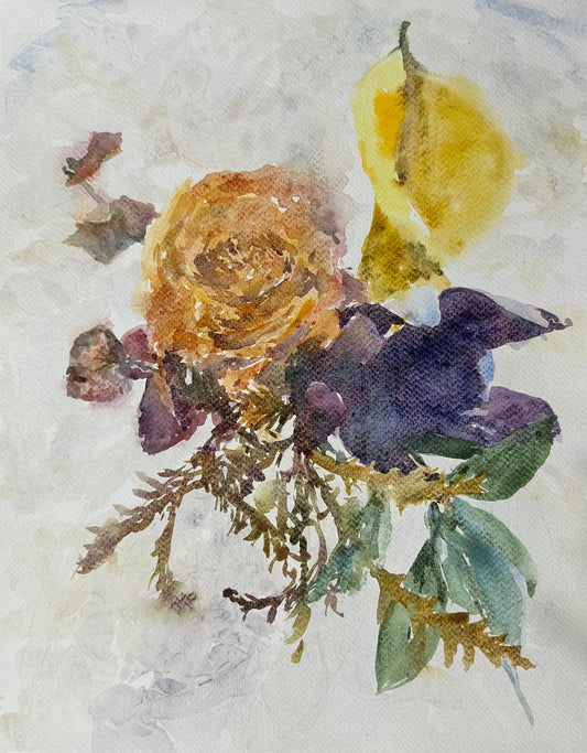November Rose Purple - Cynthia Coffield Fine Art
