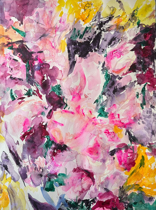 Roses & House Plants - Cynthia Coffield Fine Art