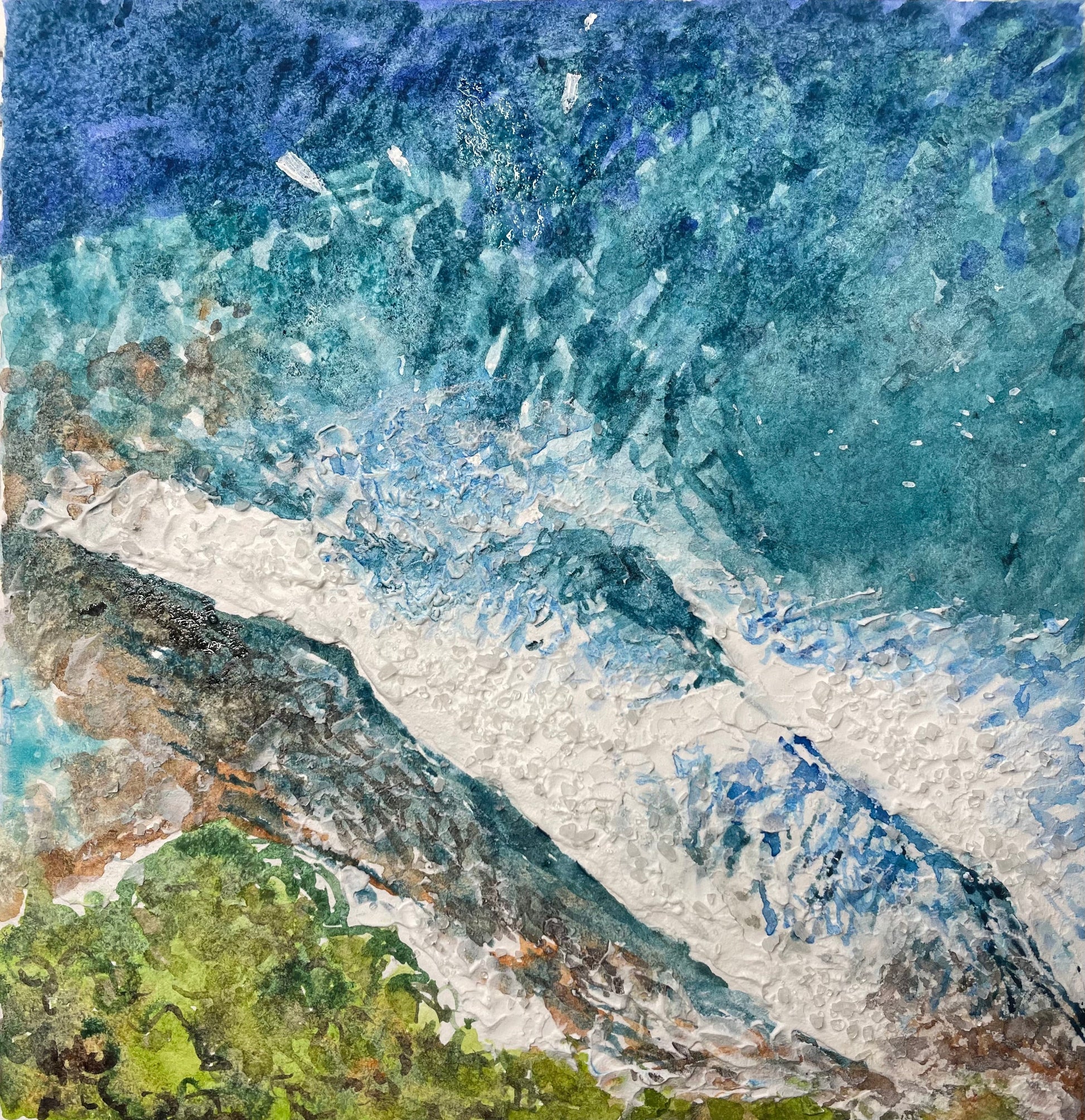 Four Boats, a Break & the Lineup - Cynthia Coffield Fine Art