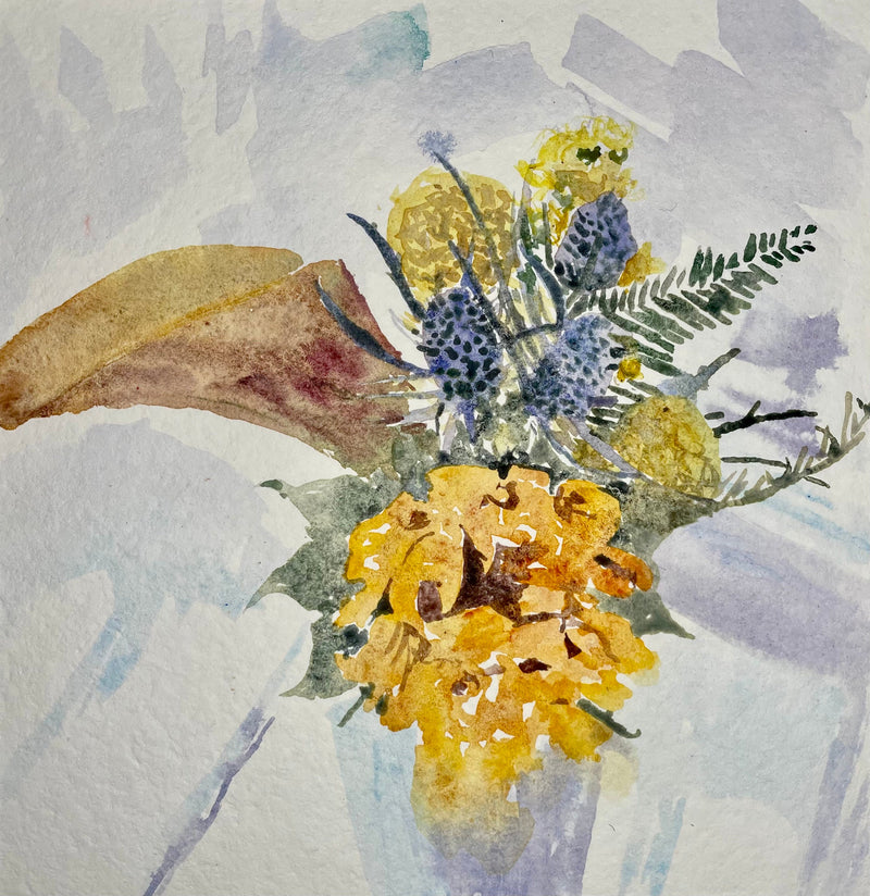 Sunflower & Thistle - Cynthia Coffield Fine Art