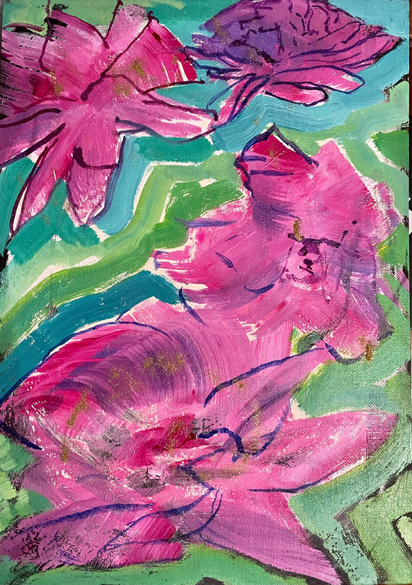 Pink Flowers - Cynthia Coffield Fine Art