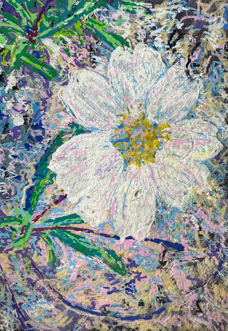 Angelo's Blackfoot Daisy Flower with Golden Teacher - Cynthia Coffield Fine Art
