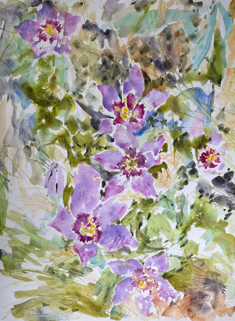 Flowers for Your Paths of Surrender and Your Paths of Will - Cynthia Coffield Fine Art